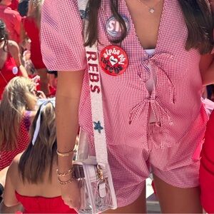 Red Gingham Women's Set